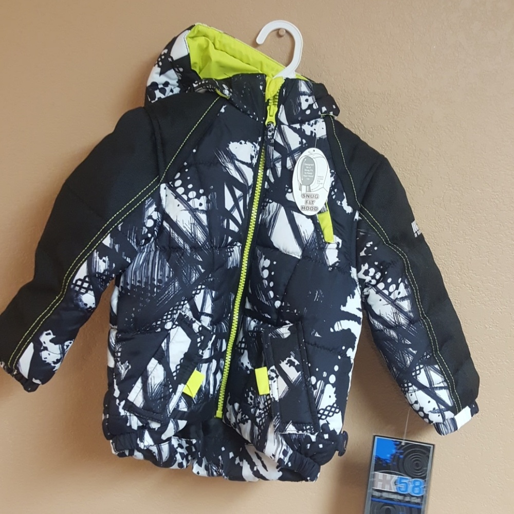 Hawke Toddler Boys Printed Bubble Jacket